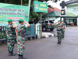 Dandim Kolonel Czi Arief Hidayat, M.Han Pimpin Apel Kesiapsiagaan Kodim 0418/Palembang Mengantisipasi Pemilu 2024