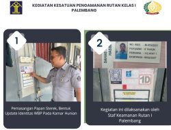 Rutan Kelas 1 Palembang Gelar Kegiatan Kesatuan Pengamanan