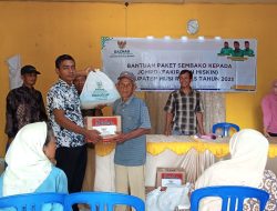 BAZNAS Mura Memberikan Bantuan Sembako kepada Panti Jompo di Desa Ketuan Jaya