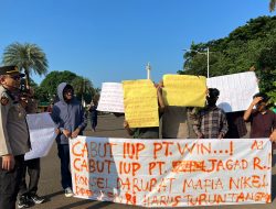 IPPMI Konsel-Jakarta Mendatangi Istana Negara Desak Presiden Perintahkan Kementerian Untuk Cabut Izin PT. WIN