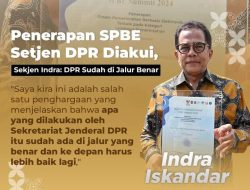 Setjen DPR RI Menerima Penghargaan Digital Government Award dalam Sistem SPBE Summit 2024