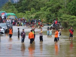 Curah Hujan Tinggi, 6 Kecamatan 9 Desa Warga Kabupaten Konawe Utara Terendam Banjir