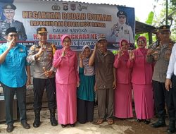 Memperingati Hari Bhayangkara Ke-78 Polres Bersama Pemda Mura Menggelar Kegiatan Bedah Rumah