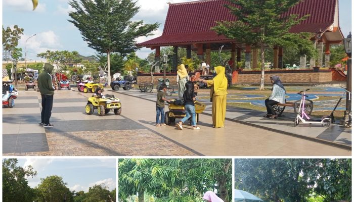 Dihari Libur Wisata Taman Beregam Ramai Dikunjungi Kalangan Masyarakat