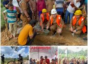 Bupati Musi Rawas Melaksanakan Peletakan Batu Pertama Pembangunan Jembatan SP 5 Desa Suka Makmur