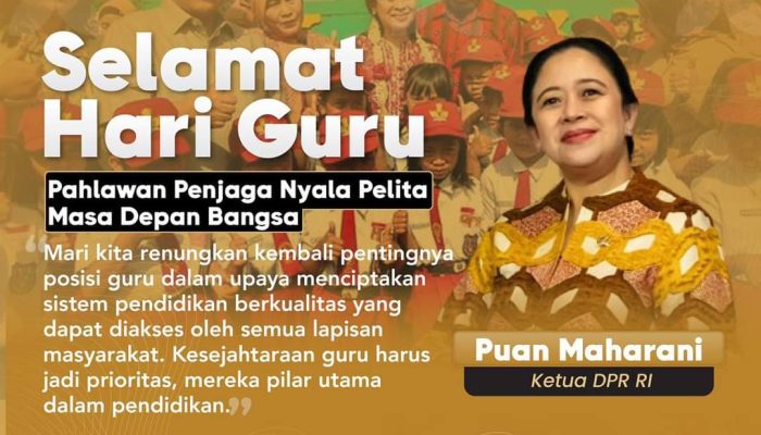 Ketua DPR RI Puan Maharani Berharap Peringatan HGN 2024 Menjadi Momen Peningkatan Kualitas Pendidikan