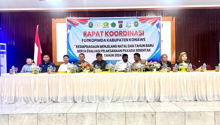 Ketua DPRD Konawe Hadiri Rapat Koordinasi yang Digelar oleh Forkopimda Kabupaten Konawe