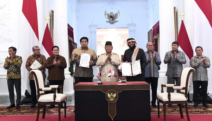 Presiden Prabowo Saksikan Penandatanganan MoU Pengembangan Proyek Hunian 1 Juta Unit