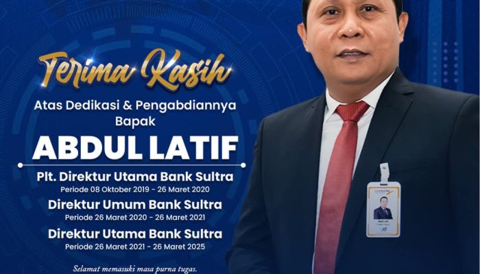 Bank Sultra: Terima Kasih Kepada Bapak Abdul Latif dan Haryanto atas Dedikasinya