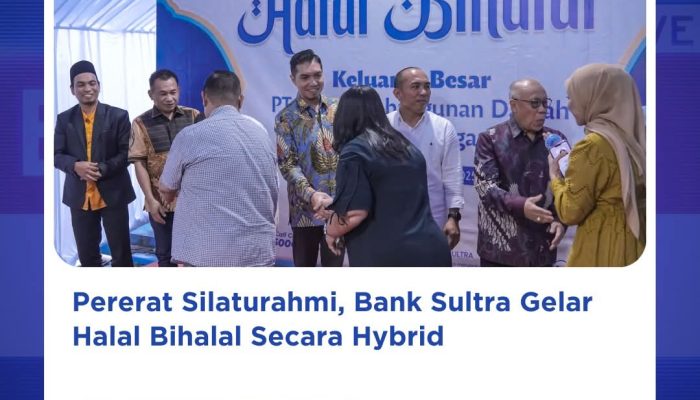 Pererat Silaturahmi Bank Sultra Gelar Halal Bihalal Secara Hybrid