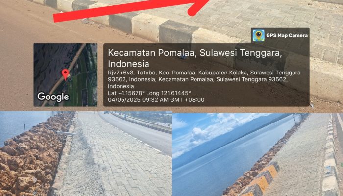 Belum Setahun, Proyek Kementerian PUPR Tahun 2024 di Kolaka Senilai 54 Miliar Sudah Mulai Rusak
