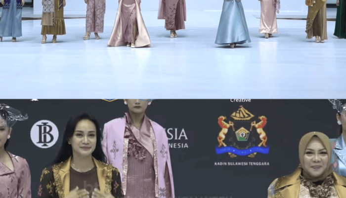 Bank Sultra Dukung Pemprov Sultra Tampilkan Pesona Tenun Tolaki di Indonesia Fashion Week 2025