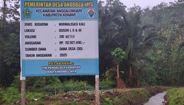 Program Normalisasi Kali di Desa Andobeu Jaya Diduga Markup, Sarwan, SH: “Kami akan Laporkan Secara Resmi”