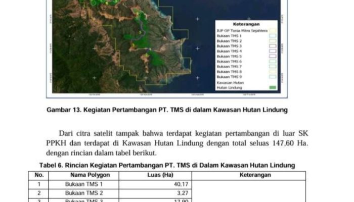 PT Tonia Mitra Sejahtera Bebas Merusak Lingkungan dan Hutan Kawasan Seluas 147.60 Ha, Menteri ESDM RI dan Menteri LHK Menutup Mata
