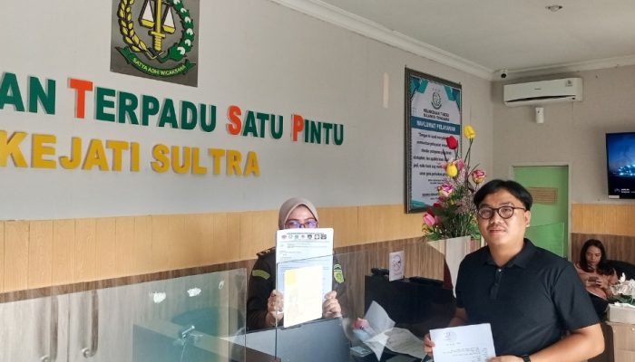 Proyek Dinas PUPR Koltim Pembagunan Ruas Jalan Tawarombadaka-Solewatu Resmi Dilaporkan ke Kejaksaan Tinggi