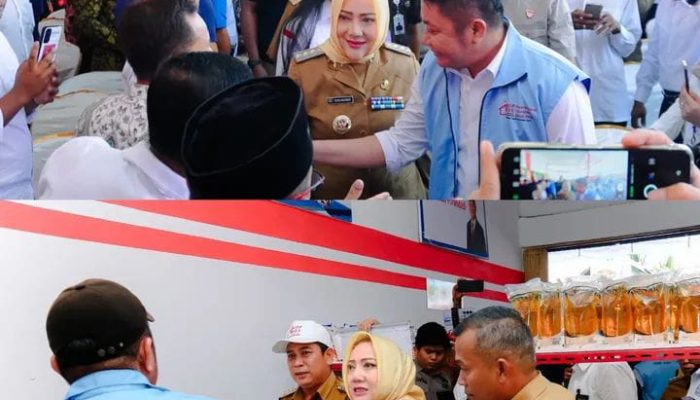 Musi Rawas Jadi Sorotan Nasional, Bupati Ratna Machmud Dampingi Gubernur Sumsel Launching Koperasi Merah Putih