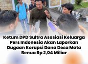 Ketum DPD Sultra Asosiasi Keluarga Pers Indonesia Akan Laporkan Dugaan Korupsi Dana Desa Mata Benua Rp 2,04 Miliar