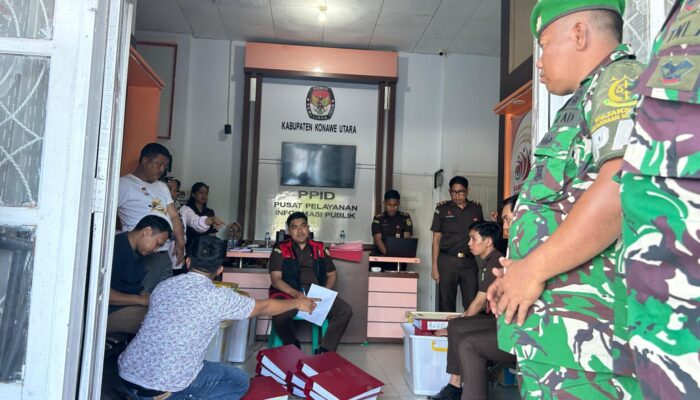 Diduga Terjadi Penyimpangan, Kantor KPU Konut Digeledah Oleh Kejari Konawe