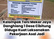 Kelompok Tani Mekar Jaya Danghiang 1 Desa Cibitung Diduga Kuat Laksanakan Pekerjaan Asal Jadi