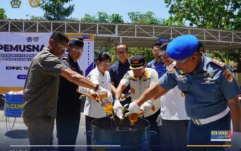 Bea Cukai Kupang Musnahkan Barang Kena Cukai Ilegal Senilai Ratusan Juta Rupiah