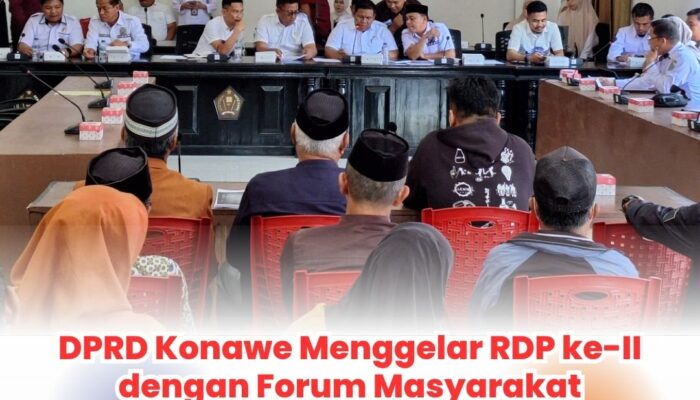 DPRD Konawe Menggelar RDP ke-II dengan Forum Masyarakat Wawolemo-Pondidaha Menggugat Terkait Dugaan Penyerobotan Tanah Ulayat