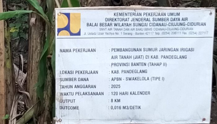 Pembangunan Jaringan Irigasi di Desa Ciherang Dipertanyakan