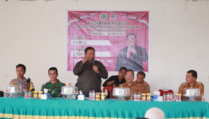 Serap Aspirasi Masyarakat : Ketua DPRD Konawe Reses Masa Persidangan I di Lambuya
