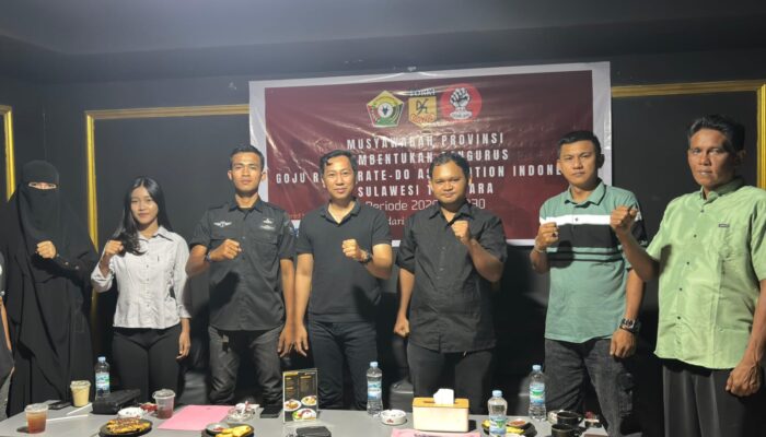 Hedianto Ismail Resmi Nahkodai Ketua Pengprov Sultra Goju Ryu Karate-Do Association Indonesia
