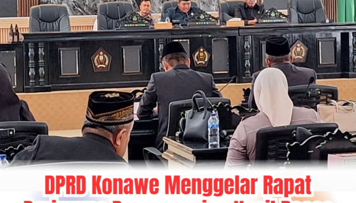 DPRD Konawe Menggelar Rapat Paripurna Penyampaian Hasil Reses Masa Sidang II Tahun Anggaran 2026