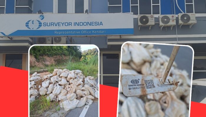PT. Surveyor Indonesia Diduga Cemari Lingkungan : Limbah Sampel Ore Nikel Dibuang Dipinggir Aspal