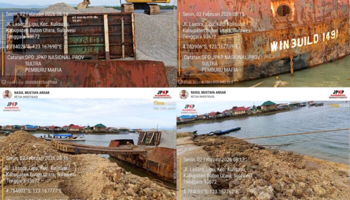Pelabuhan Rakyat Lasora Rusak Parah Diduga Akibat Aktivitas Tongkang Ilegal