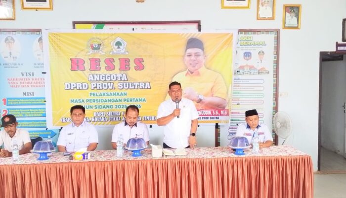 Reses di Kecamatan Toari, Ketua Komisi IV DPRD Sultra Pastikan SMAN Toari Terima Bantuan Infrastruktur 