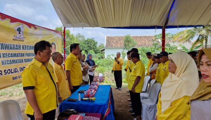 Partai Golkar Kecamatan Banjit Gelar Muscam, Darlian Pone: Perkuat Konsolidasi dan Soliditas Hingga Ke Kampung