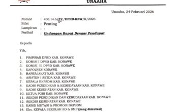 DPRD Konawe Minta Seluruh Pejabat yang di Nonjob Agar Hadir Saat Hearing