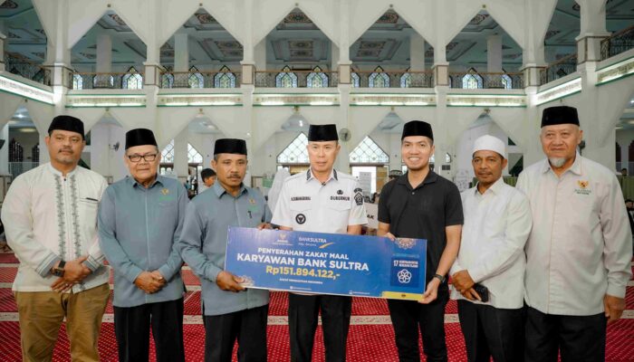 Bank Sultra Kembali Salurkan Zakat Maal Karyawan, Wujud Tanggung Jawab Sosial di Bulan Ramadan