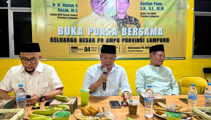 Perkuat Ukhuwah Islamiyah, PD AMPG Provinsi Lampung Gelar Buka Puasa Bersama