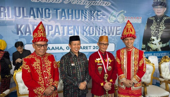 Pererat Hubungan Harmonis Antar Daerah, Plt. Bupati Koltim Hadiri Upacara HUT ke-66 Kabupaten Konawe