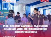 Peduli Kebutuhan Masyarakat, Kajati Sumbar Gelar Pasar Murah dan Launching Program UMKM Mitra Ahdyaksa