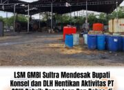 LSM GMBI Sultra Mendesak Bupati Konsel dan DLH Hentikan Aktivitas PT SGHI Pabrik Pengolaan Ban Bekas di Kecamatan Konda
