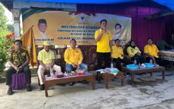 Darlian Pone Buka Muscam PK Partai Golkar Kecamatan Kasui, Dilanjutkan Gerakan Lampung Menanam