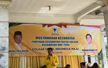 Perkuat Basis Kader, Partai Golkar Kecamatan Way Tuba Konsolidasi Melalui Muscam dan Gelam
