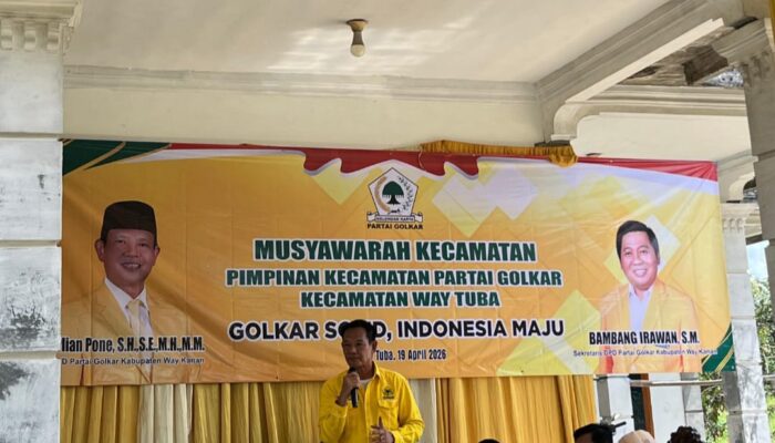 Perkuat Basis Kader, Partai Golkar Kecamatan Way Tuba Konsolidasi Melalui Muscam dan Gelam