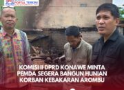 Komisi II DPRD Konawe Minta Pemda Segera Bangun Hunian Korban Kebakaran Arombu