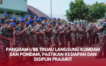 Pangdam I/BB Tinjau Langsung Kumdam dan Pomdam, Pastikan Kesiapan dan Disiplin Prajurit
