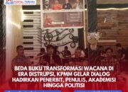 Beda Buku Transformasi Wacana di Era Distrupsi, KPMM Gelar Dialog Hadirkan Penerbit, Penulis, Akademisi Hingga Politisi
