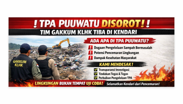 Tim Gakkum KLHK Tiba di Kendari Guna Periksa Sejumlah Dokumen TPA Puuwatu