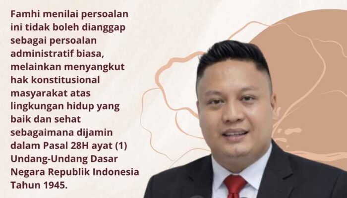 FAMHI Mendesak Presiden RI Turun Tangan Atas Kerusakan Lingkungan di Torobulu Akibat Aktivitas PT. WIN