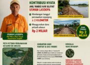 Warga Desa Puulipu Gelontorkan Dana Pribadi Rp2 Miliar Buat Tanggul dengan Harapan Menteri Pertanian Membantu Percetakan Sawah