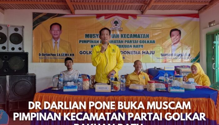 Dr Darlian Pone Buka Muscam Pimpinan Kecamatan Partai Golkar Pakuan Ratu