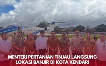 Menteri Pertanian Tinjau Langsung Lokasi Banjir di Kota Kendari